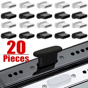 תקע אבק סיליקון Type C - מגן טעינה לאייפון וסמסונג