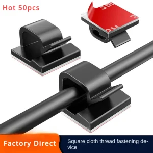 10,50 יח' מהדקי ניהול כבלים - מחזיק כבלים ביתי