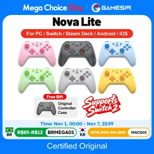 Gamesir Nova Lite Gamepad - שלט משחק מולטיפלטפורם