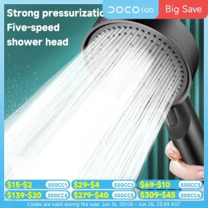 Shower Head רב-תכליתי - ראש מקלחת עם 5 מצבים
