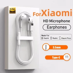אוזניות Xiaomi Type-C מקוריות - איכות צליל מעולה