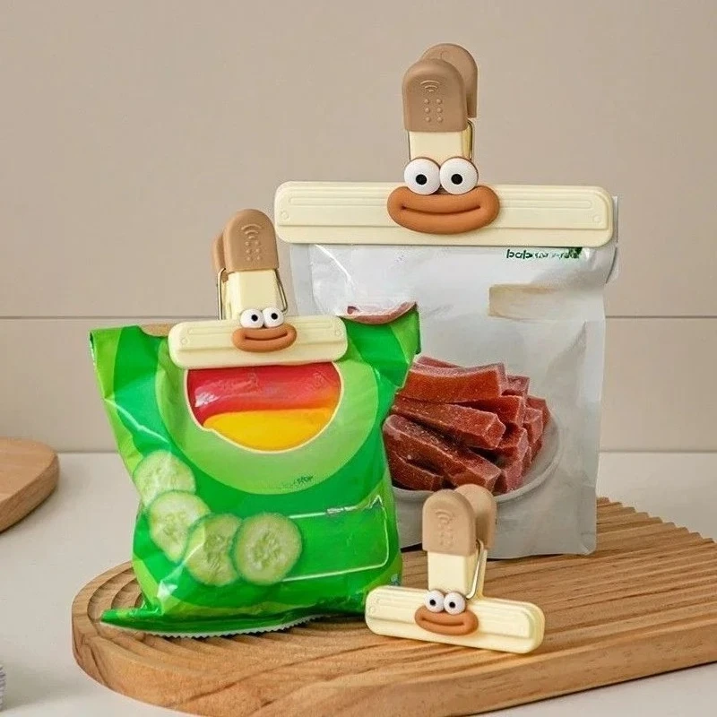 אטם שקיות מעוצב 3 יח׳ - קליפס לאחסון מזון