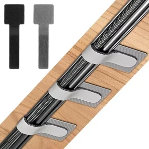 אירגונית כבלים דביקה - מחזיק חוטי חשמל מתכוונן