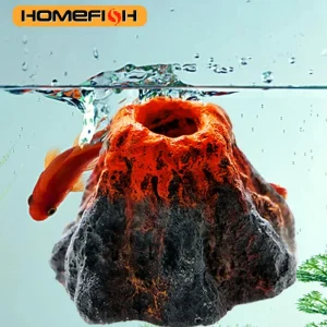אקווריום - קישוט וולקני HOMEFISH לאספקת חמצן