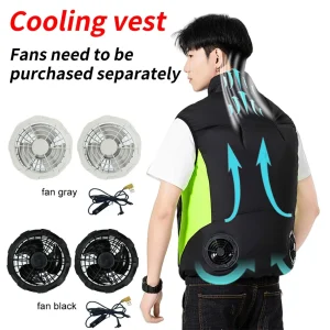 בגדי קיץ ממוזגים - וסט קירור לעבודה וחום גבוה