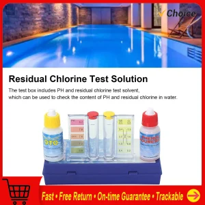 בדיקת איכות מים - ערכת בדיקה ביתית , כלור pH