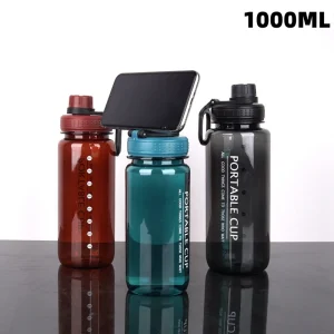 בקבוק מים ספורט גדול 1000 מ,ל - אטום לנזילות