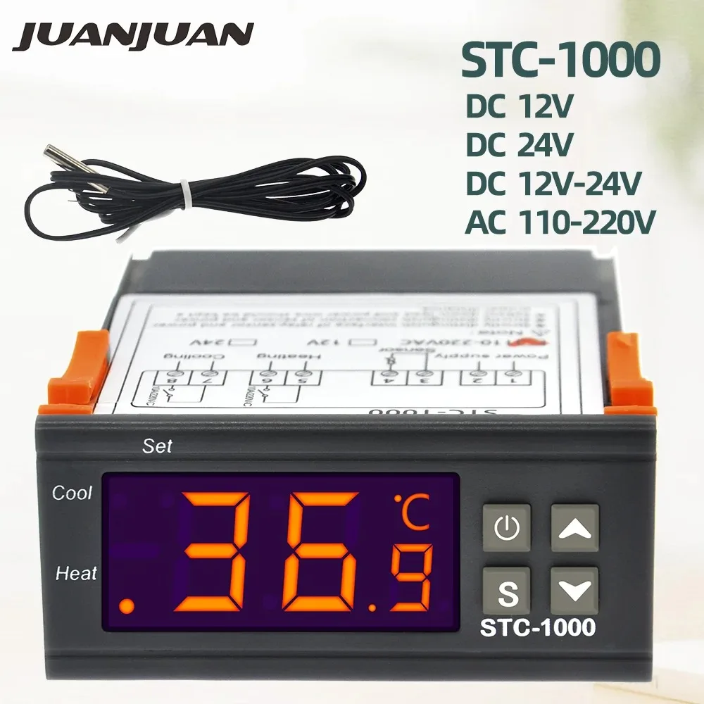 בקר טמפרטורה STC-1000 - תרמוסטט לתנור,קירור