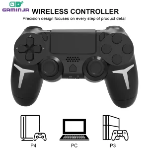 בקר משחק אלחוטי PS4 PS3 PC - 6-Axis Gyroscope