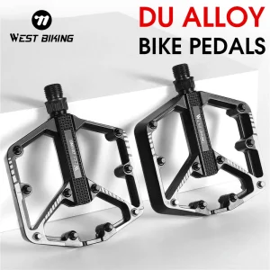 דוושות אופניים WEST BIKING - דוושות נגד החלקה, אלומיניום