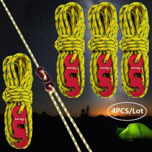 חבלי אוהל מחזירי אור- לעמידות וקיבוע בטיחותי