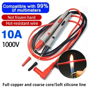 חוט בדיקה למולטימטר דיגיטלי 10A 1000V - אוניברסלי