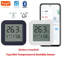 חיישן טמפרטורה ולחות Bluetooth - מיני LCD חכם