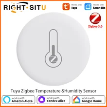 חיישן טמפרטורה ולחות Zigbee 3.0 Tuya - ניטור מרחוק