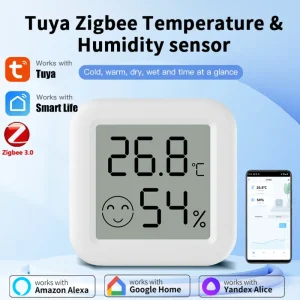 חיישן טמפרטורה ולחות Zigbee 3.0 Tuya - שליטה מרחוק