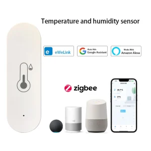 חיישן טמפרטורה ולחות Zigbee - Ewelink תואם Alexa