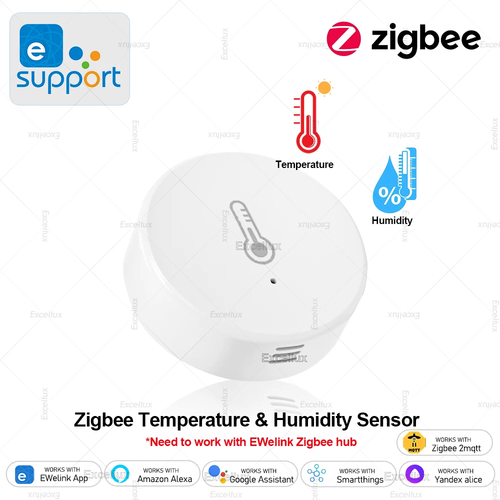 חיישן טמפרטורה ולחות Zigbee חכם - שליטה באפליקציה