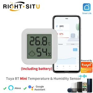 חיישן טמפרטורה ולחות חכם Tuya Bluetooth- צג LCD קטן