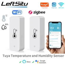 חיישן טמפרטורה ולחות חכם - Tuya WiFi Zigbee