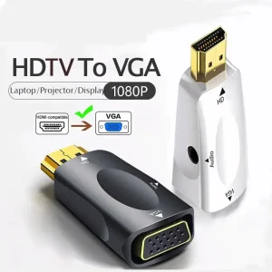 כבל HDMI ל-VGA - מתאם עם אודיו 1080P למחשב נייד