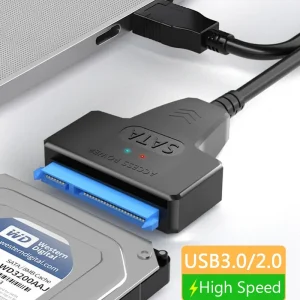 כבל SATA ל-USB 3.0, מתאם לכונן קשיח SSD,HDD