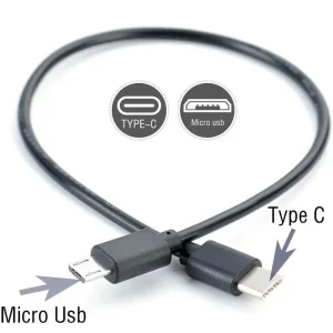כבל Type C ל Micro USB - טעינה והעברת נתונים