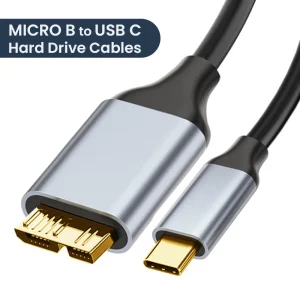 כבל USB C לדיסק קשיח - NIERBO Type C ל-Micro B