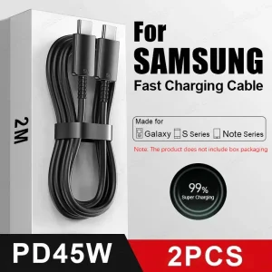 כבל USB C מהיר - 2 יחידות ל-Samsung Galaxy S23