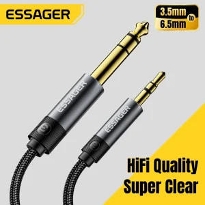 כבל אודיו Essager 3.5 מ,מ ל-6.5 מ,מ - לחיבור אוזניות