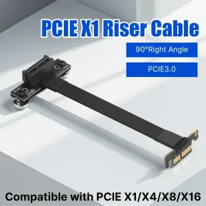 כבל הארכה PCI-E 3.0 X1 - זווית ישרה למחשב