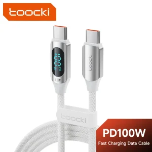 כבל טעינה USB-C ל-C Toocki X03 100W לאייפון 15