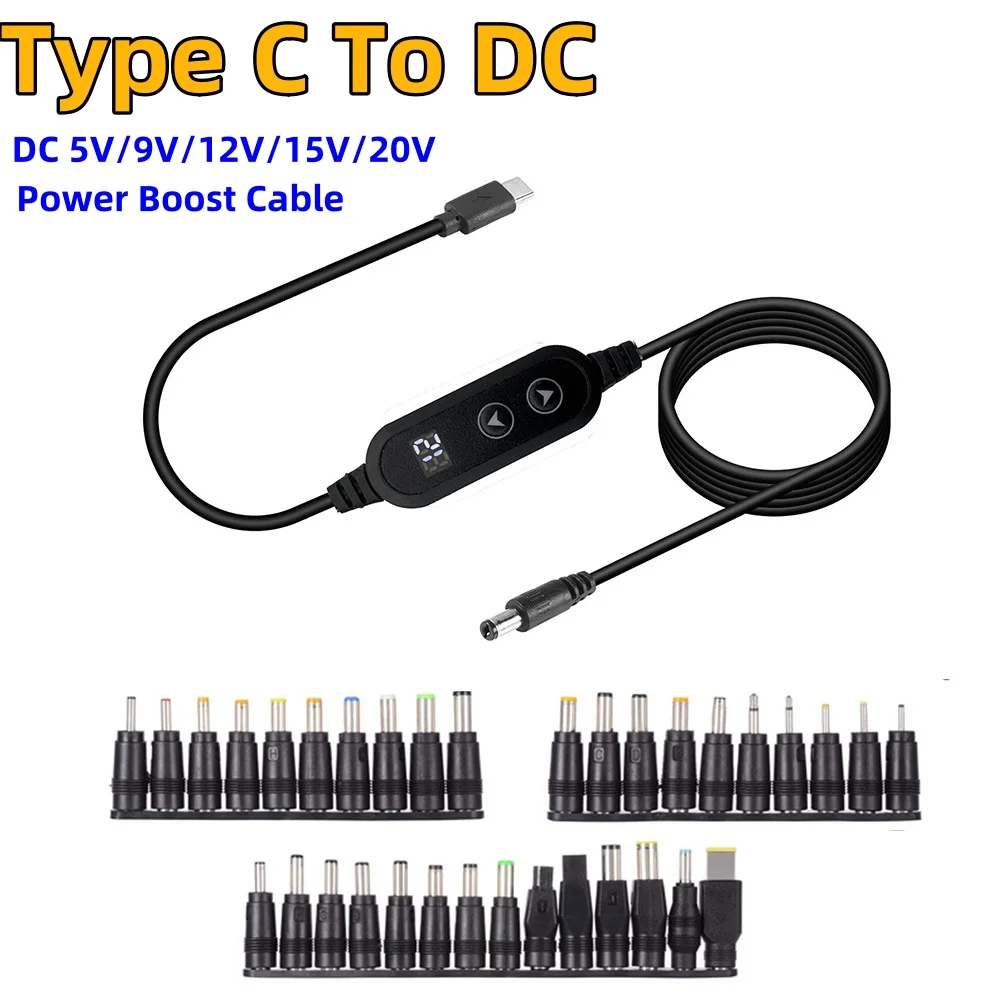 כבל טעינה USB C ל-DC 12V - מתאם לראוטר אלחוטי