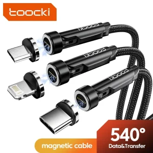 כבל טעינה מגנטי Toocki 540 - אייפון, אנדרואיד