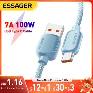 כבל טעינה מהיר Essager 7A 100W - טעינה מהירה מובטחת