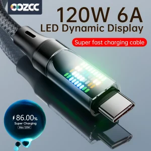 כבל טעינה מהיר Type C 120W - ל Xiaomi ו Samsung