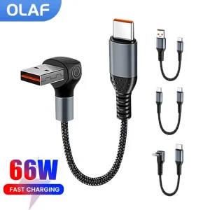 כבל טעינה מהיר USB-C 66W - אייפון 15, קצר