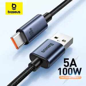 כבל טעינה מהיר USB-C Baseus Huawei 66W,100W