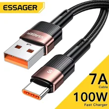 כבל טעינה מהיר USB-C Essager 7A - ל-Realme Huawei
