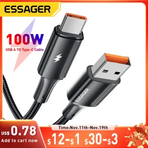 כבל טעינה מהיר USB-C Essager 7A - ל-Realme Huawei