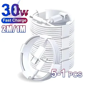 כבל טעינה מהיר לאייפון 30W - USB C ל-iPhone 14,13,12