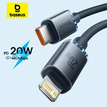 כבל טעינה מהיר לאייפון USB-C Baseus 20W