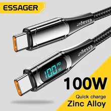 כבל טעינה מהירה USB-C ל-USB-C 100W , 2 מטר