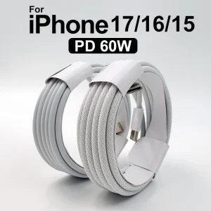 כבל טעינה מהירה USB-C לאייפון - 60W PD