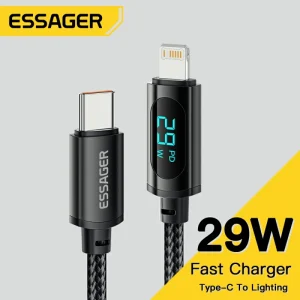 כבל טעינה מהירה אייפון Essager - USB C ל-Lightning