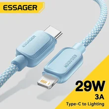 כבל טעינה מהירה אייפון Essager - USB C ל-Lightning