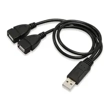 כבל מפצל USB 2.0 - 2 פורטים למחשב נייד