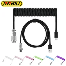 כבל קפיצי למקלדת מכנית - Type C USB - אביאטור