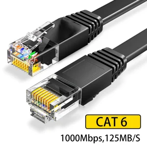 כבל רשת Cat6 שטוח - גיגהביט - ל-PC,PS5,PS4,Xbox