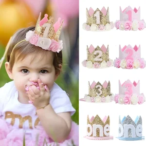 כובע קישוט יום הולדת לילדים - 1st Birthday Party