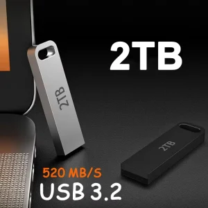 כונן נייד 2TB USB 3.2, זיכרון נייד מהיר עמיד למים